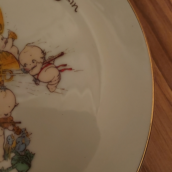 Kewpie Collectible Plate Happy Days Are Here Again World Wide Arts 1973 - Picture 3 of 7